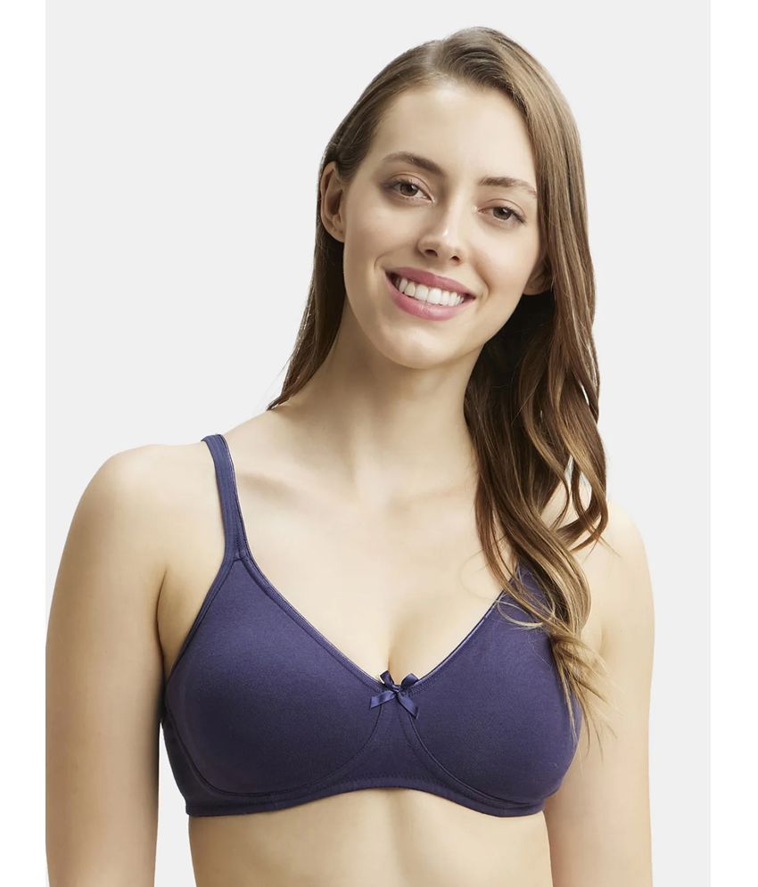     			Jockey 1722 Wirefree Non Padded Super Combed Cotton Elastane Everyday Bra - Classic Navy