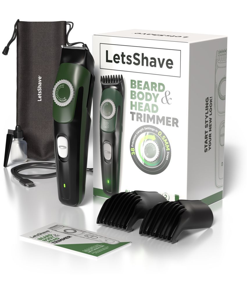     			LetsShave LS1009 Beige Corded,Cordless Beard Trimmer With 90 minutes Runtime