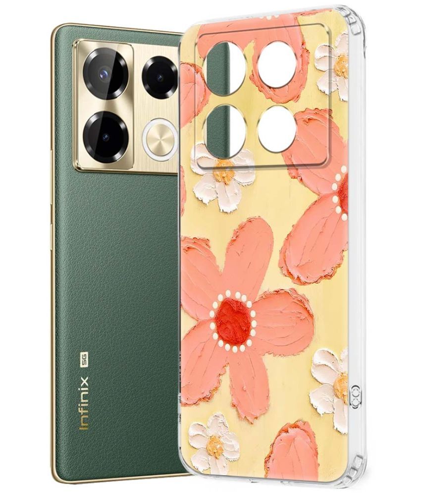     			NBOX Multicolor Printed Back Cover Silicon Compatible For Infinix Note 40 Pro 5G ( Pack of 1 )