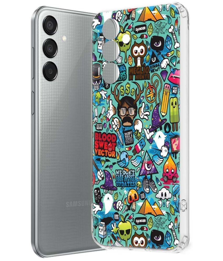     			NBOX Multicolor Printed Back Cover Silicon Compatible For Samsung Galaxy M15 5G ( Pack of 1 )