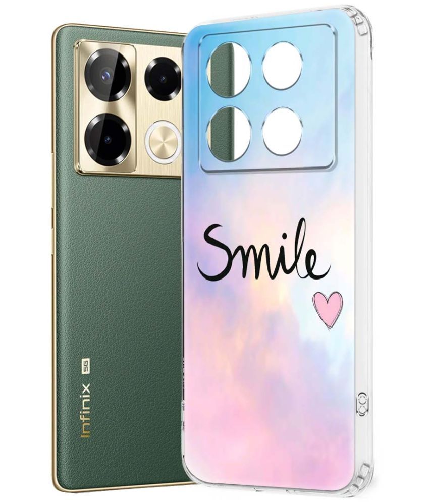     			NBOX Multicolor Printed Back Cover Silicon Compatible For Infinix Note 40 Pro 5G ( Pack of 1 )