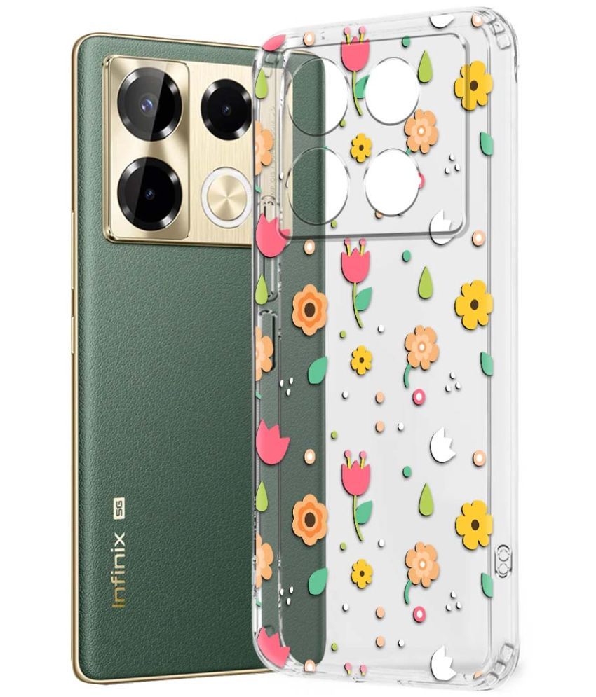     			NBOX Multicolor Printed Back Cover Silicon Compatible For Infinix Note 40 Pro 5G ( Pack of 1 )