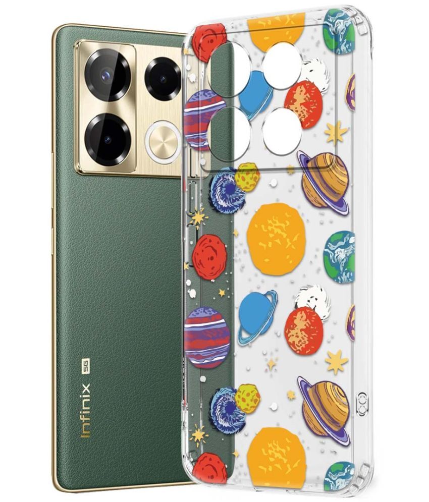     			NBOX Multicolor Printed Back Cover Silicon Compatible For Infinix Note 40 Pro 5G ( Pack of 1 )