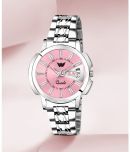 Abrexo Silver Stainless Steel Analog Womens Watch