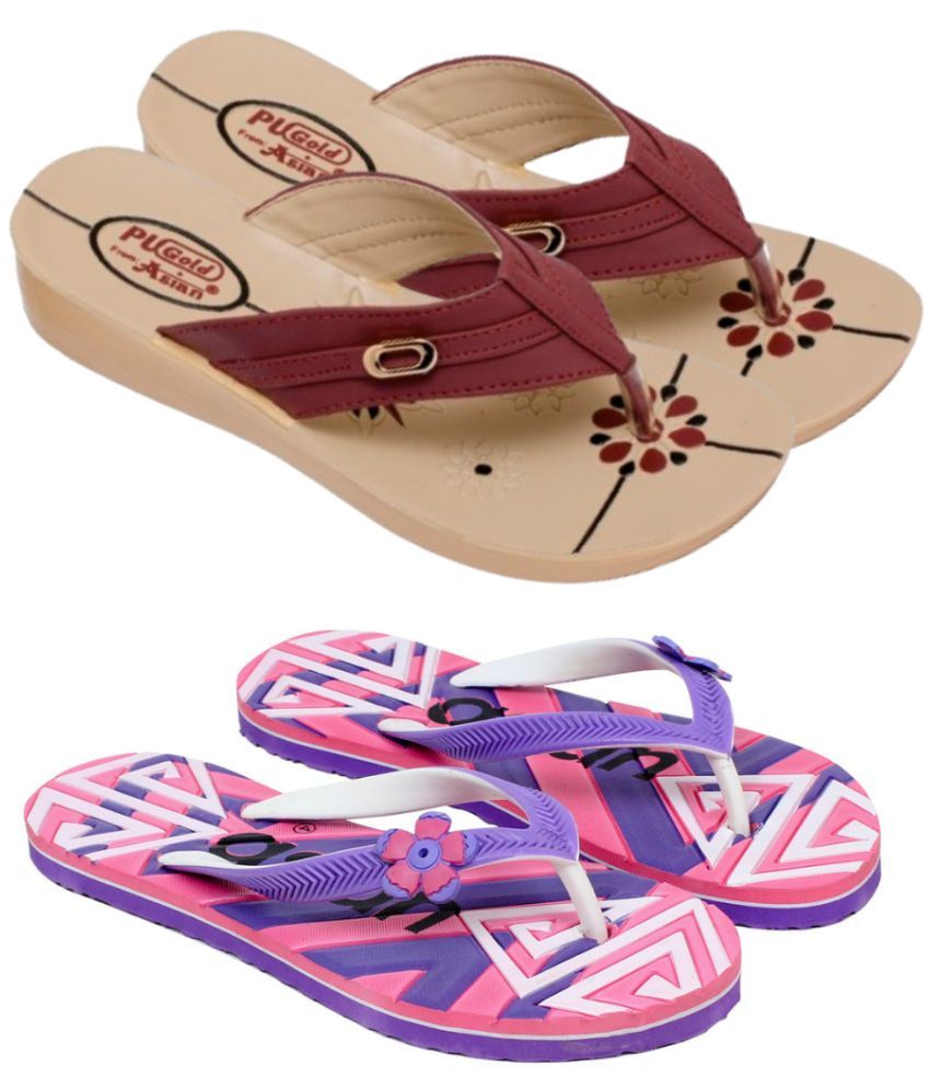     			ASIAN Pink Women's Daily Slipper