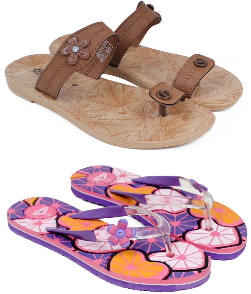     			ASIAN Pink Women's Flip Flop