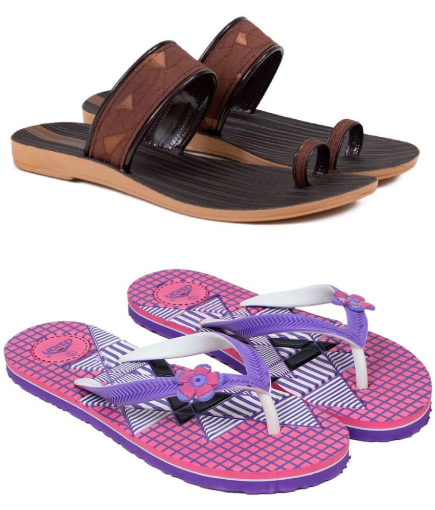     			ASIAN Pink Women's Flip Flop