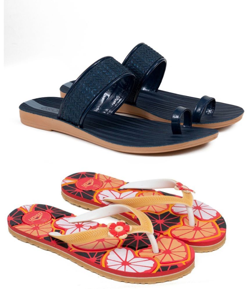     			ASIAN Red Women's Flip Flop