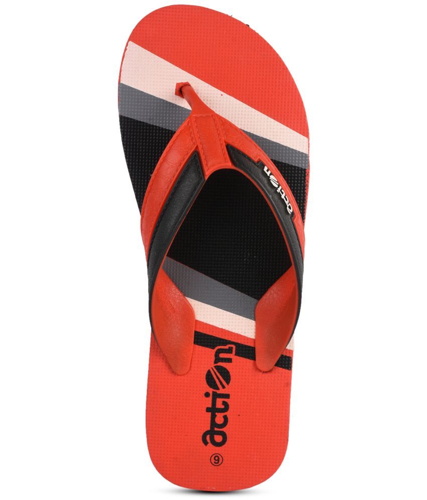     			Action Multicolor Men's Thong Flip Flop