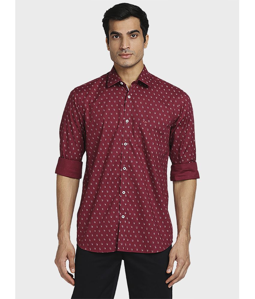    			Colorplus 100% Cotton Regular Fit Printed Full Sleeves Men's Casual Shirt - Red ( Pack of 1 )
