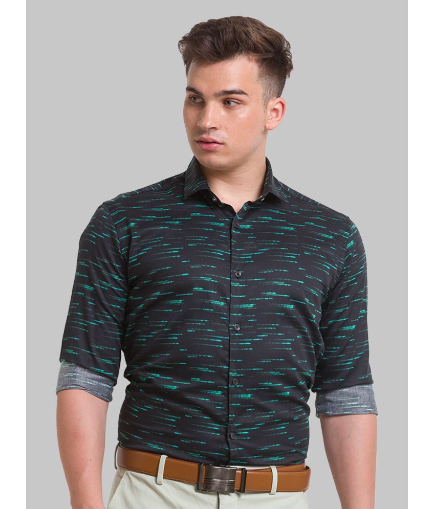     			Park Avenue 100% Cotton Slim Fit Printed Full Sleeves Men's Casual Shirt - Green ( Pack of 1 )