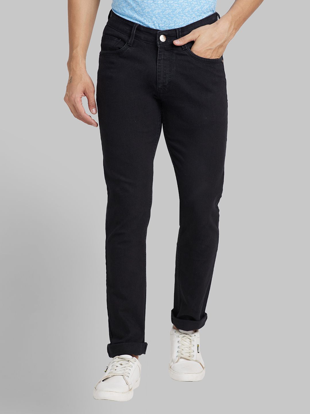     			Park Avenue Slim Fit Basic Men's Jeans - Black ( Pack of 1 )