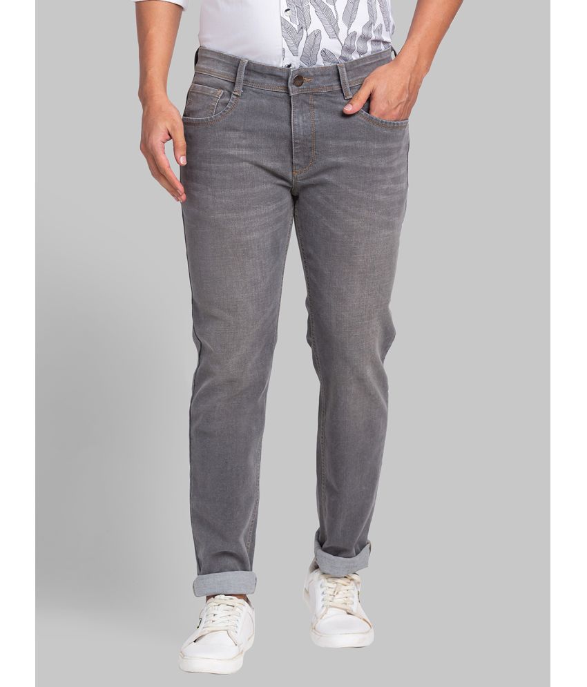     			Park Avenue Slim Fit Cuffed Hem Men's Jeans - Grey ( Pack of 1 )