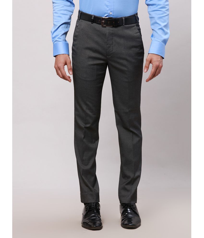     			Park Avenue Slim Flat Men's Formal Trouser - Grey ( Pack of 1 )