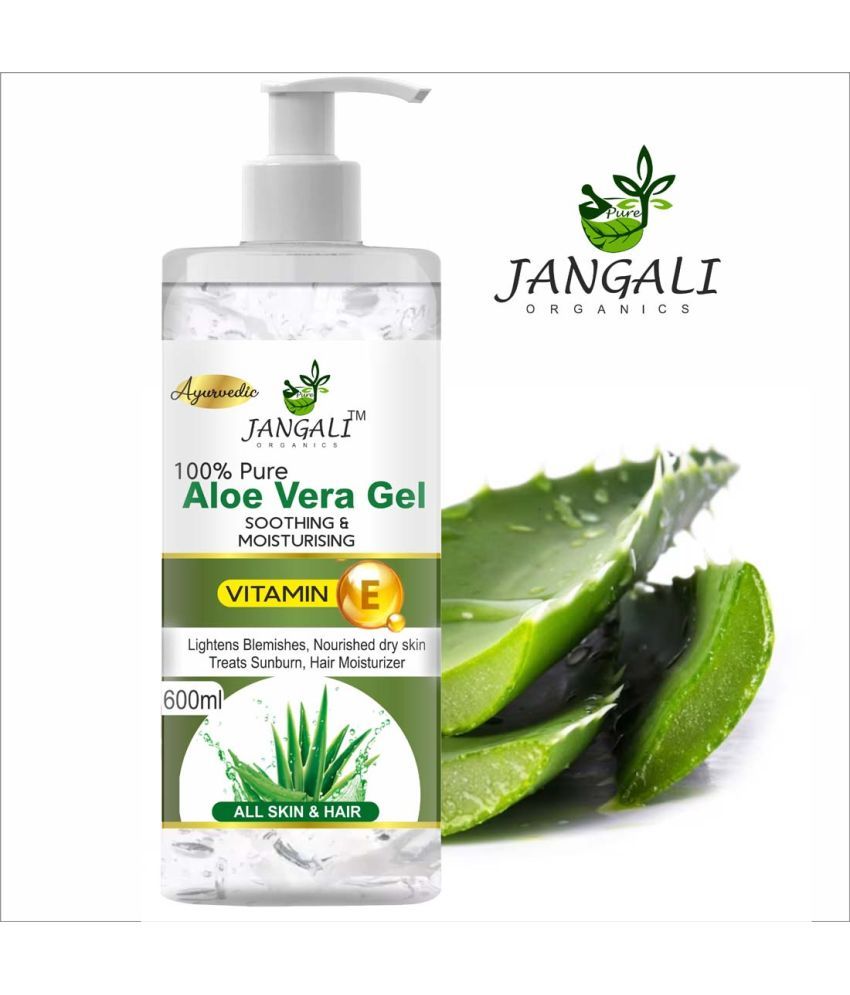     			PURE Jangali ORGANICS 100% PURE Aloe Vera Gel for Beautiful Face, Skin & Hair 600ML