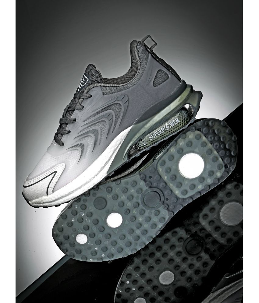     			ASIAN SUPERPOWER-05 Gray Men's Sports Running Shoes