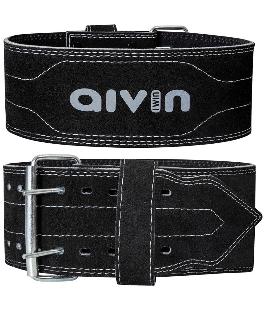     			Aivin Black Leather Gym Belt