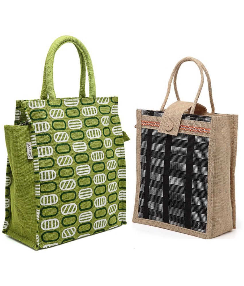     			ENSAC Green Jute Handheld