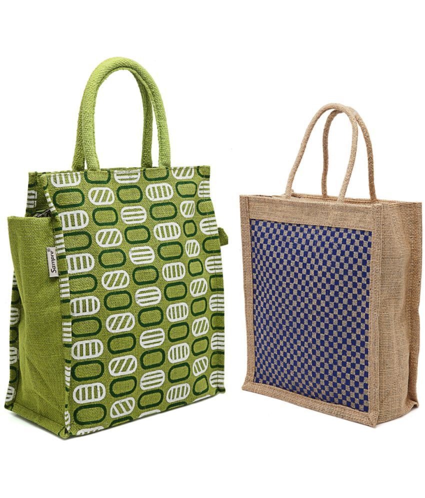     			ENSAC Green Jute Handheld