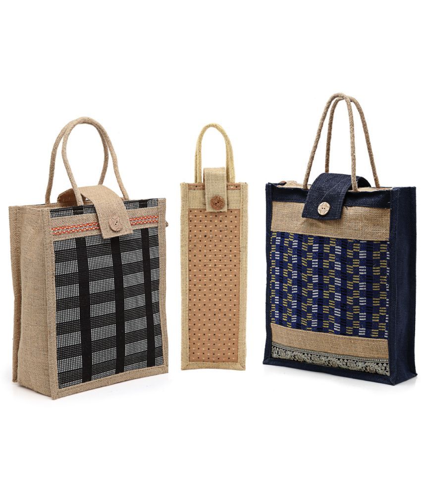     			ENSAC Multicolor Jute Handheld