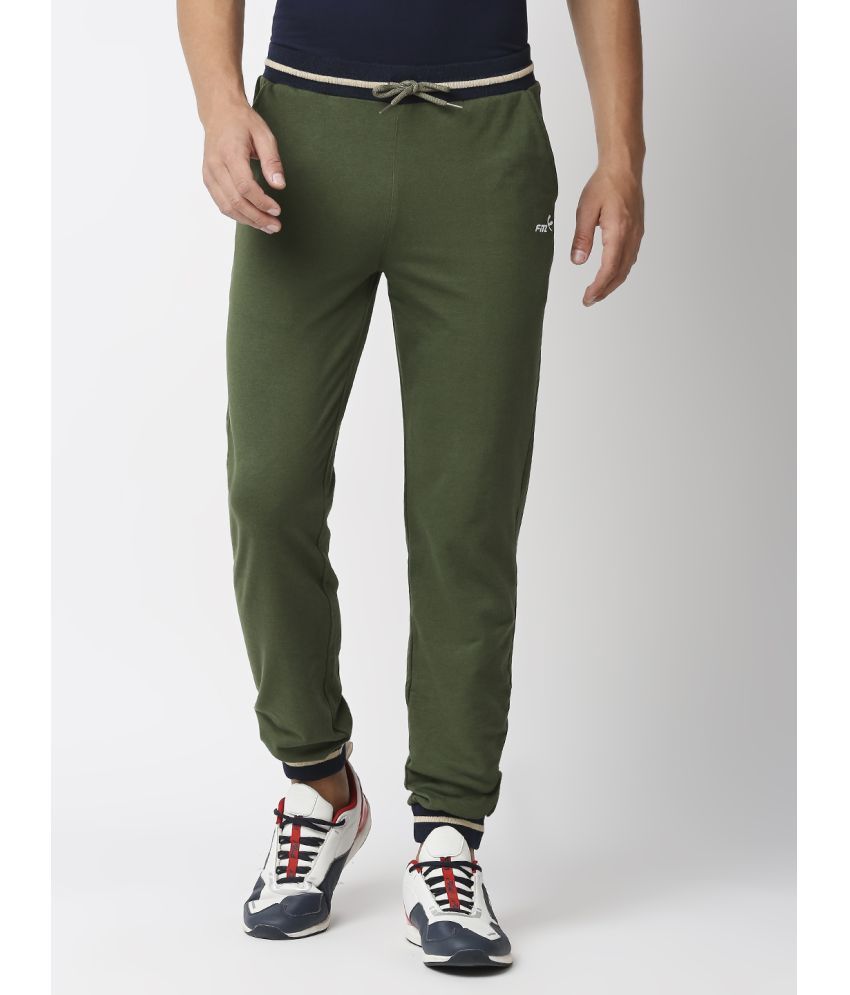     			Fitz Green Cotton Blend Men's Joggers ( Pack of 1 )