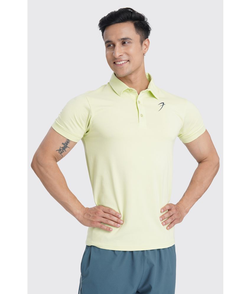     			Fuaark Lime Green Cotton Slim Fit Men's Sports Polo T-Shirt ( Pack of 1 )