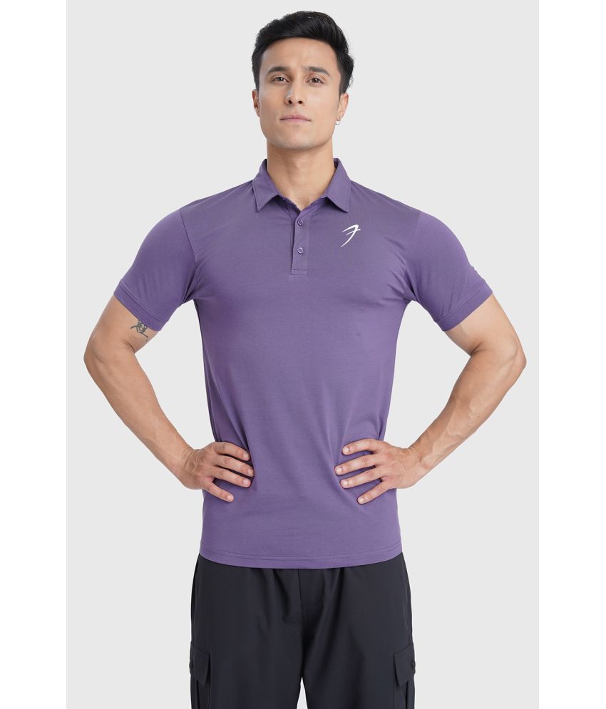     			Fuaark Purple Cotton Slim Fit Men's Sports Polo T-Shirt ( Pack of 1 )