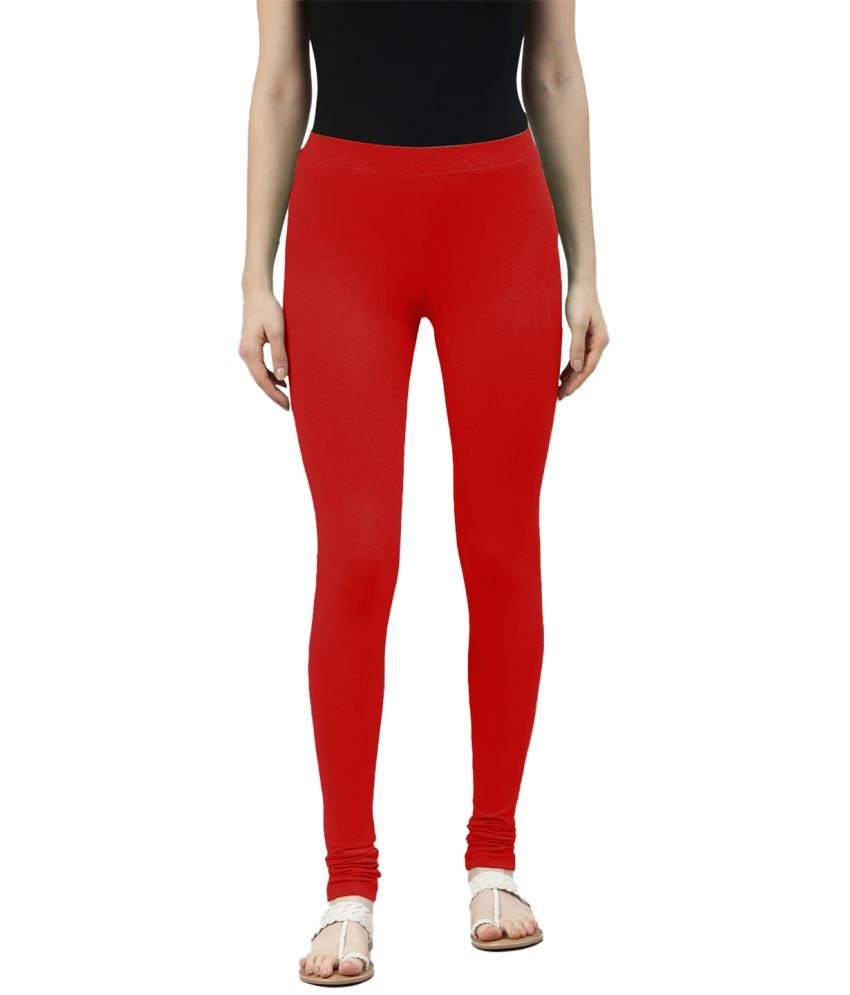     			LYRA - Red Viscose Women's Leggings ( Pack of 1 )