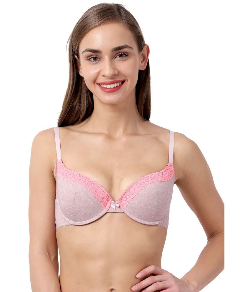     			Susie Mauve Cotton Blend Lightly Padded Women's Push Up Bra ( Pack of 1 )