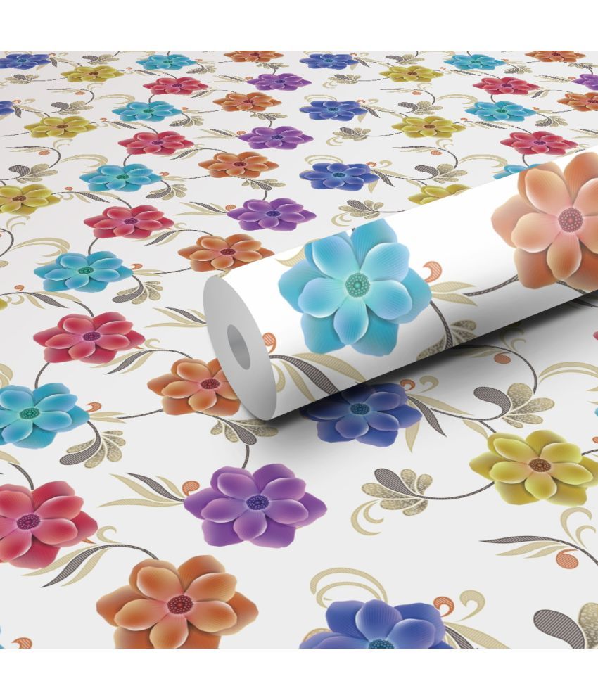     			WallDaddy Floral Wallpaper ( 40 x 300 ) cm ( Pack of 1 )