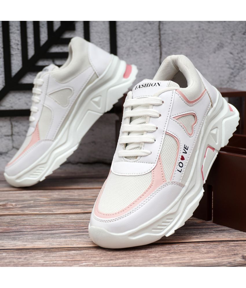     			suson White Women's Sneakers