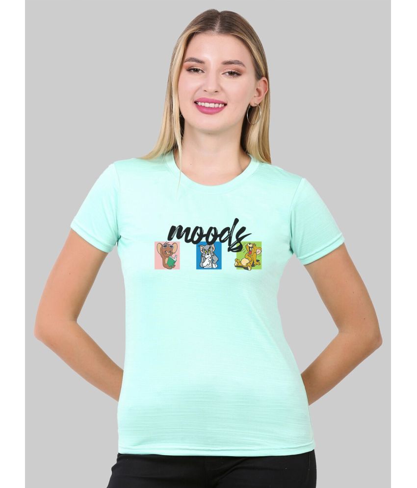     			AKTIF Mint Green Cotton Blend Regular Fit Women's T-Shirt ( Pack of 1 )