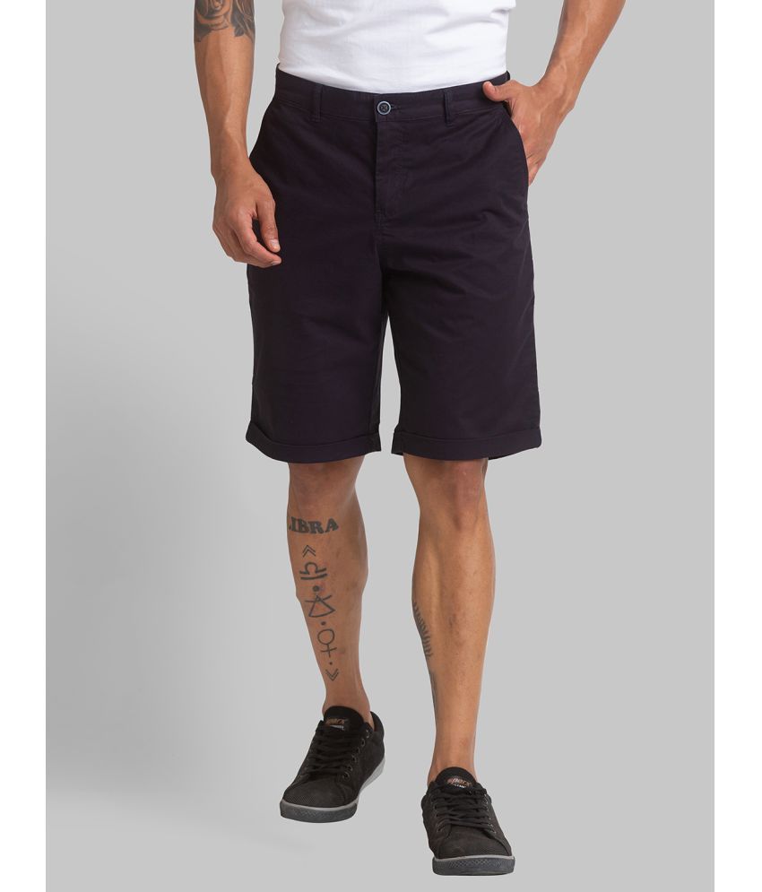     			Parx Black Cotton Blend Men's Chino Shorts ( Pack of 1 )