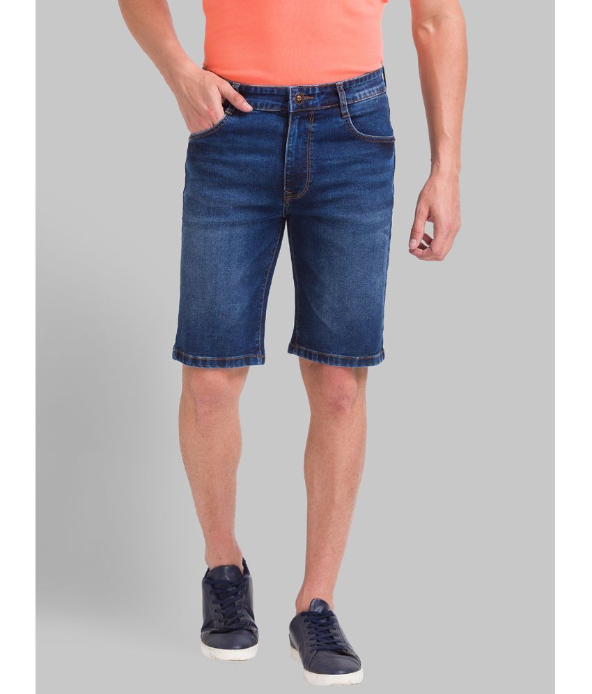     			Parx Blue Cotton Blend Men's Denim Shorts ( Pack of 1 )