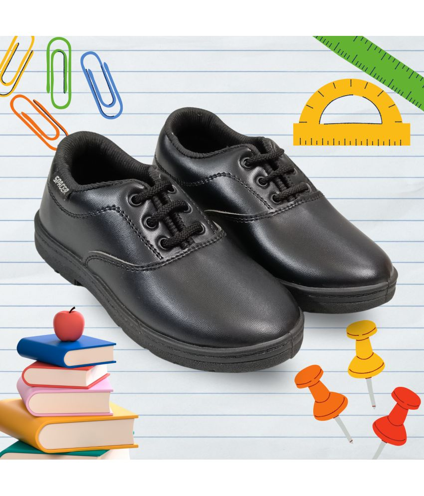     			RICKENBAC - Black Boy's School Shoes ( 1 Pair )