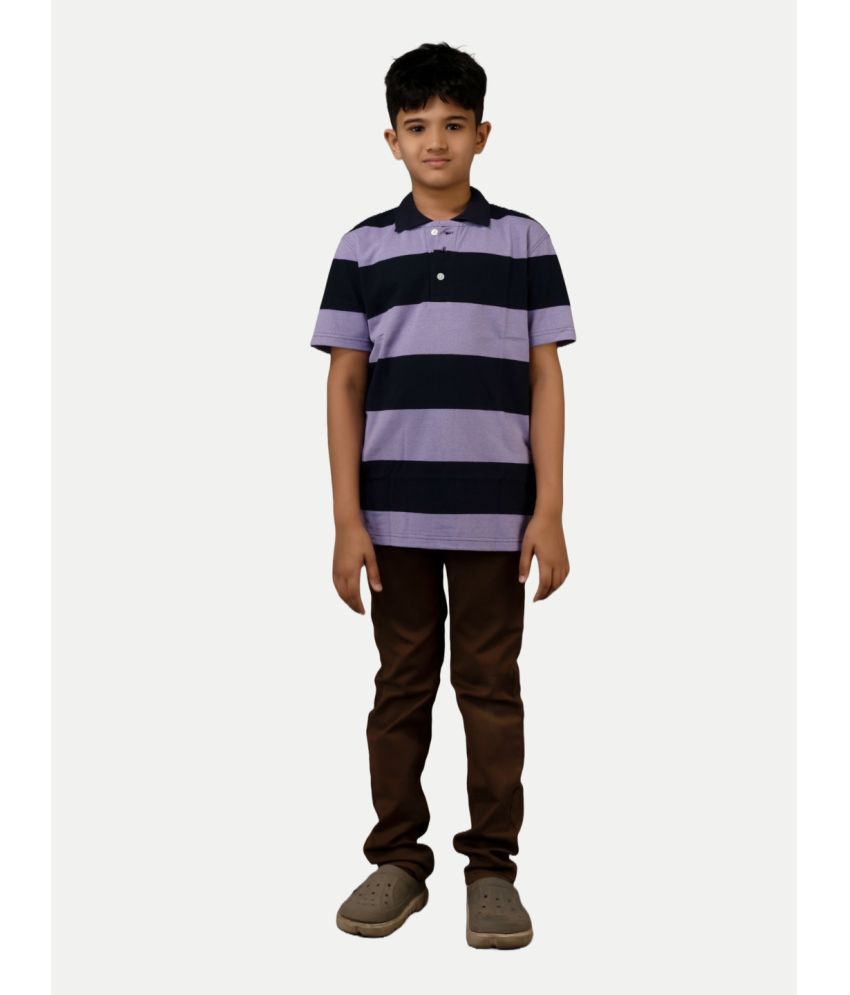     			Radprix Purple Cotton Boy's Polo T-Shirt ( Pack of 1 )