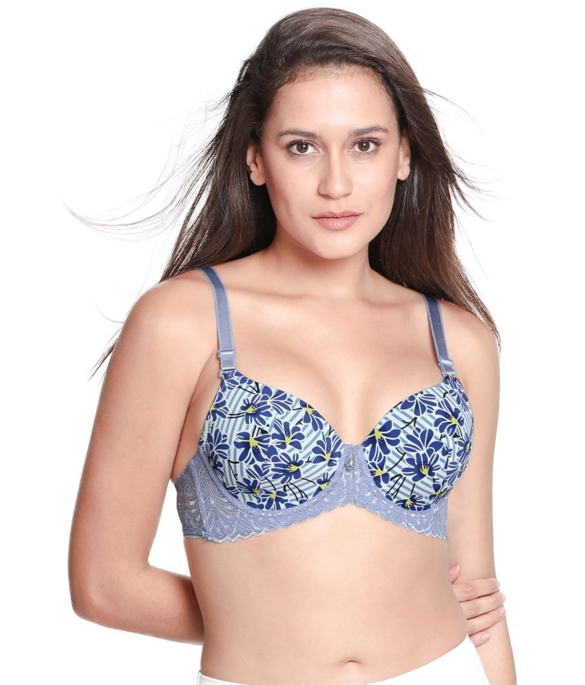     			Susie Blue Nylon Lightly Padded Women's T-Shirt Bra ( Pack of 1 )