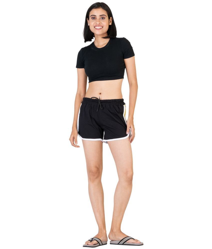     			powermerc Cotton Hot Pants - Black Single