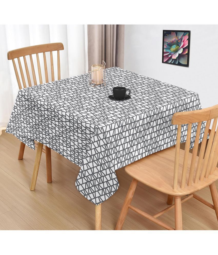     			Oasis Hometex Printed Cotton 2 Seater Square Table Cover ( 102 x 102 ) cm Pack of 1 Gray