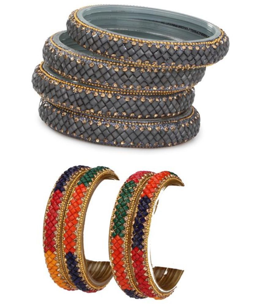     			Somil Multicolor Bangle Set ( Pack of 24 )