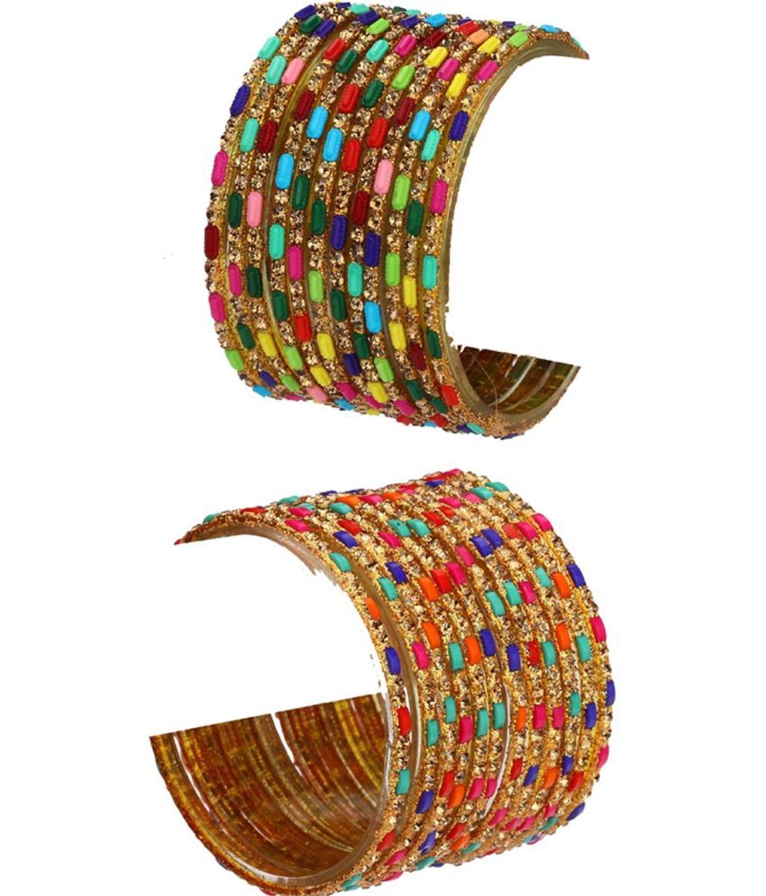     			Somil Multicolor Bangle Set ( Pack of 24 )