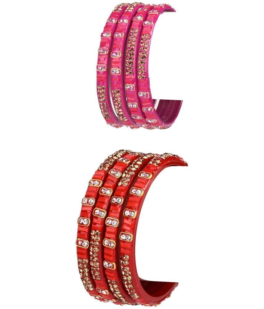     			Somil Multicolor Bangle Set ( Pack of 8 )