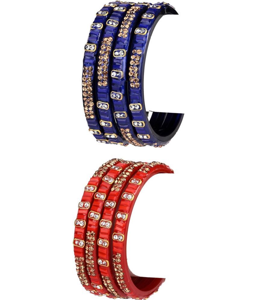     			Somil Multicolor Bangle Set ( Pack of 8 )