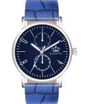 LimeStone Blue PU Analog Men's Watch