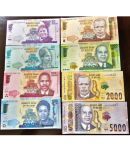 RARE AND  BEAUTIFUL MALAWI SET 8 UNC GRADE 20,50,100,200,500,1000,2000,5000 KWACHA 2014-2021