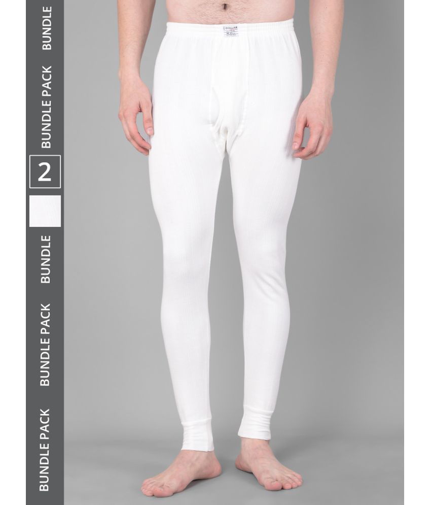     			Pack of 2 Dollar Ultra Off White Cotton Blend Men's Thermal Bottoms