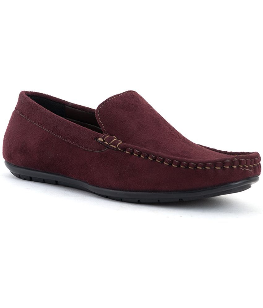     			KHADIM Burgundy Men's Slip-on Shoes