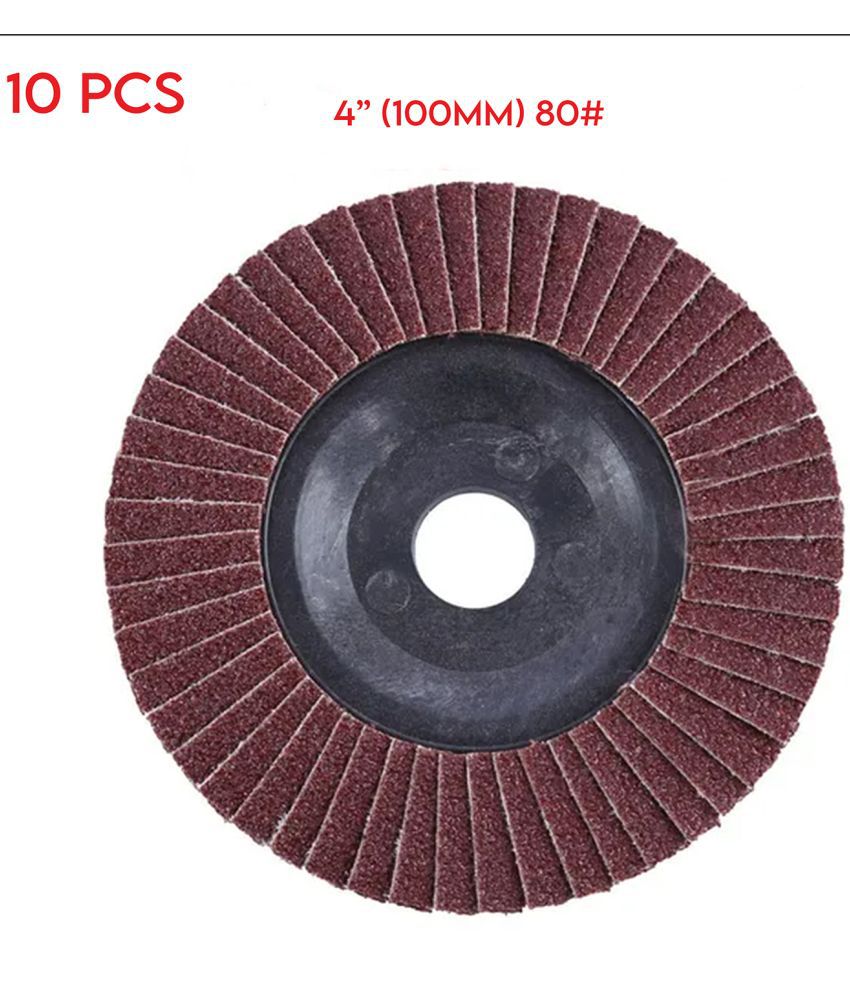     			LXMI Flap Disc 100mm 4 Inch 80 Grid Pack of 10