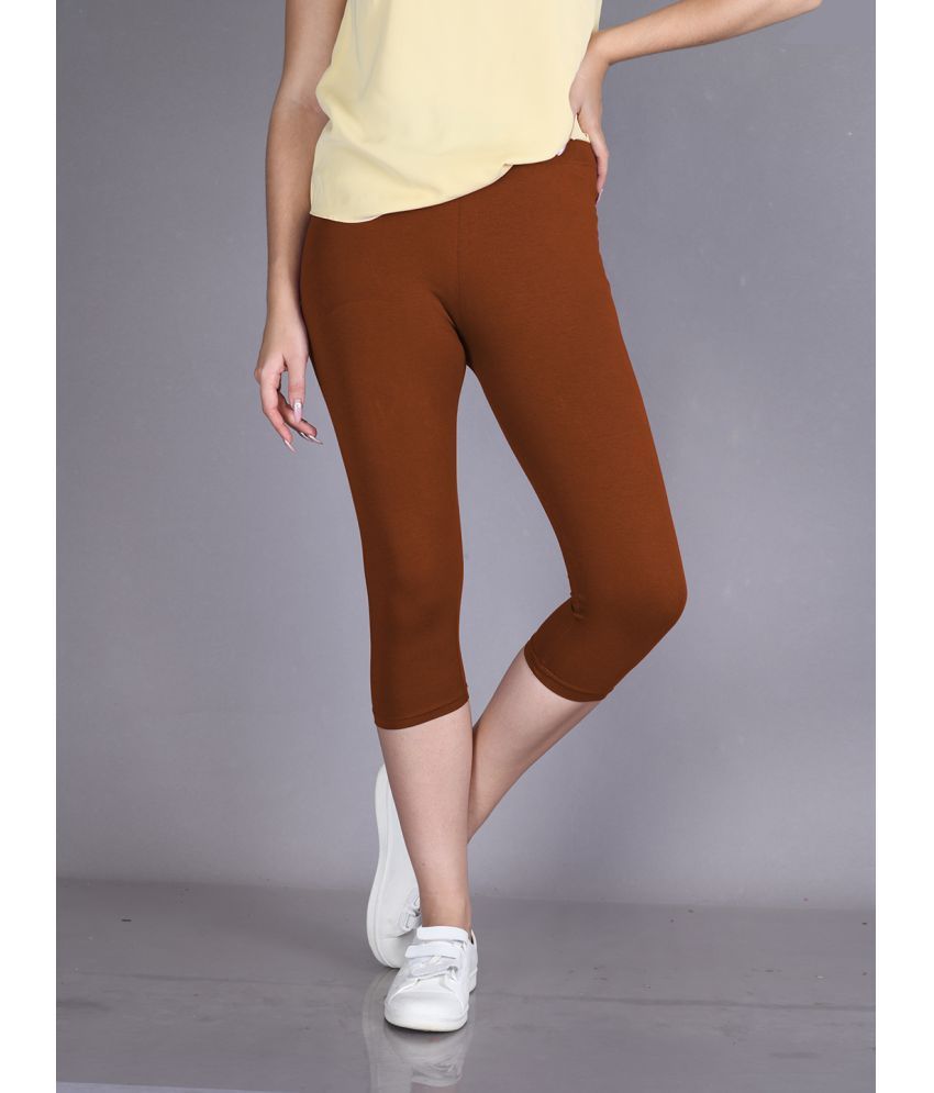     			LYRA - Rust Cotton Women's Leggings ( Pack of 1 )