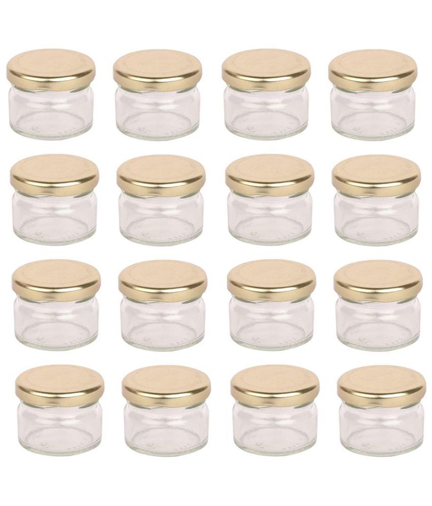     			Somil Glass Container Jar Glass Transparent Utility Container ( Set of 16 )